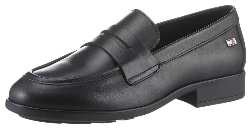 Tommy Hilfiger Loafer »FLAG LEATHER CLASSIC LOAFER«, Businessmode, Slipper, Halbschuh, Schlupfschuh mit kleiner Logoflag von Tommy Hilfiger