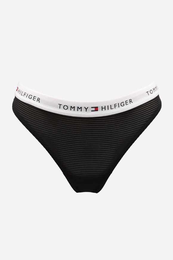 Tommy Hilfiger Mesh Dreierpack Strings | Black | Damen  | M von Tommy Hilfiger