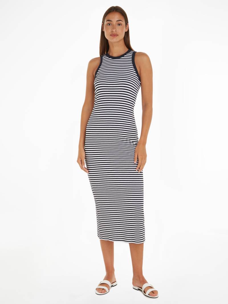 Tommy Hilfiger Midikleid »SLIM 5X2 STR RIB MIDI DRESS NS«, in gestreigter Optik von Tommy Hilfiger