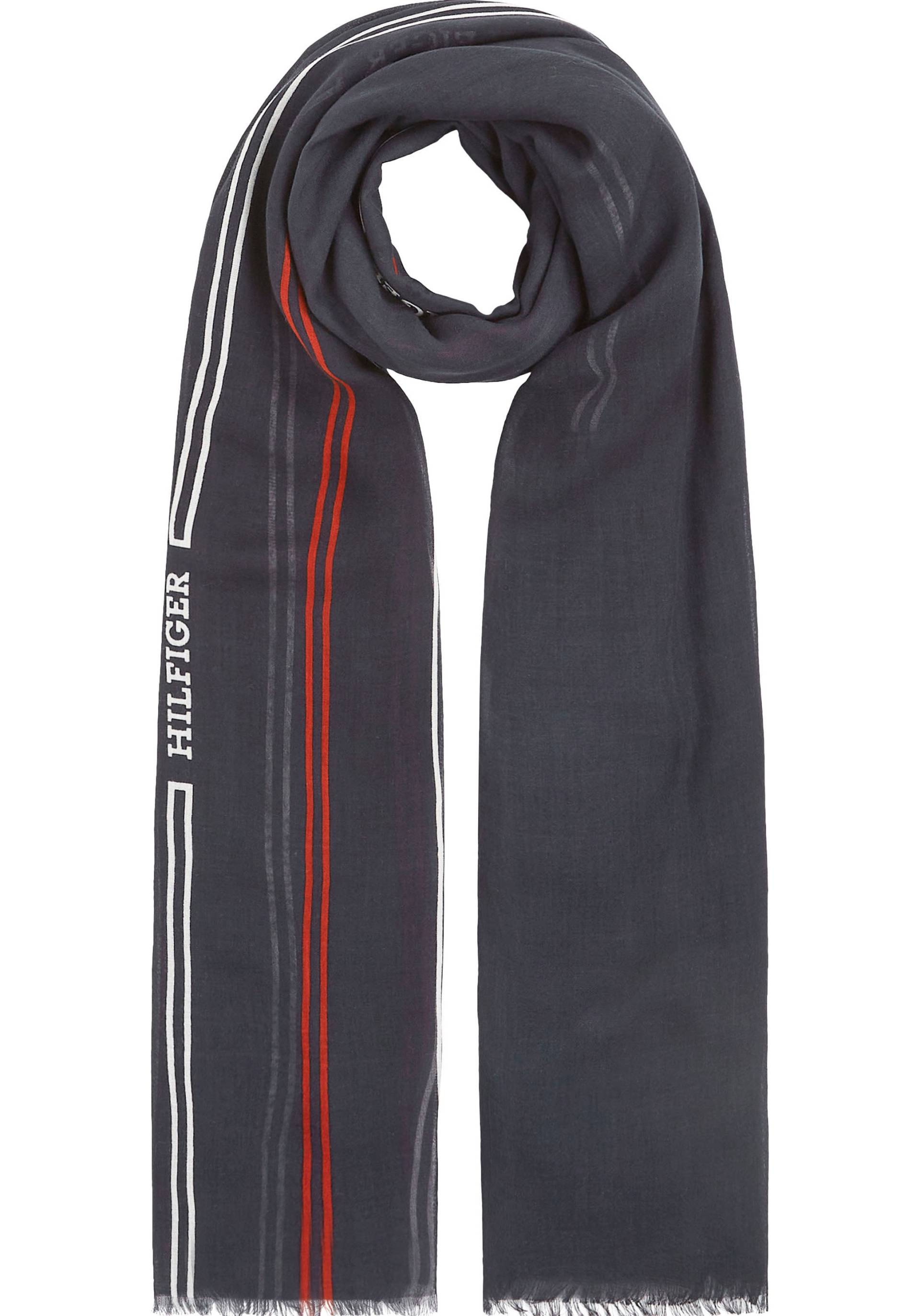 Tommy Hilfiger Modeschal »ESSENTIAL FLAG SCARF«, mit Logoschriftzug von Tommy Hilfiger