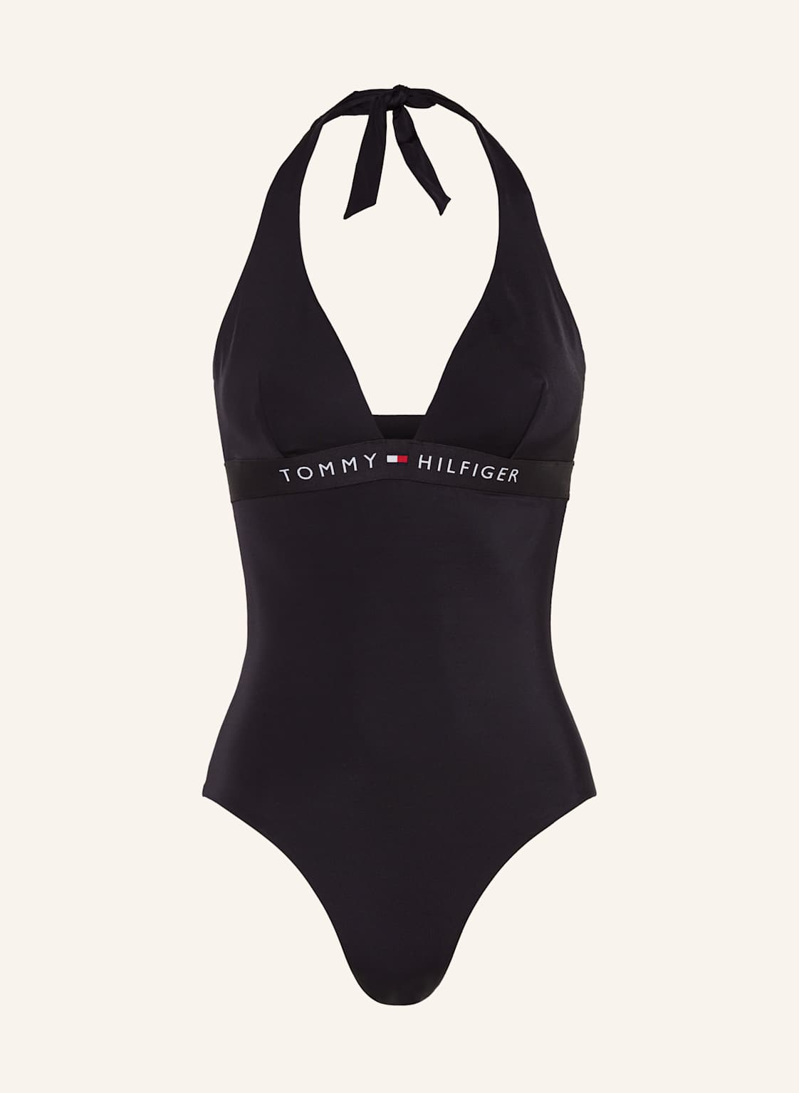 Tommy Hilfiger Neckholder-Badeanzug schwarz Tommy Hilfiger Neckholder-Badeanzug schwarz von Tommy Hilfiger