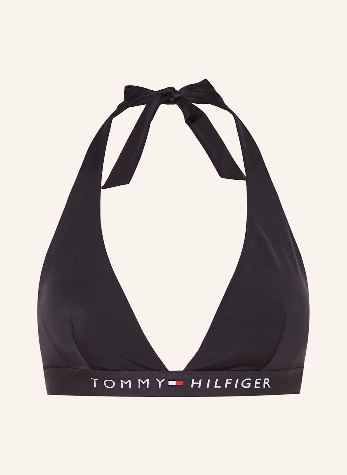 Tommy Hilfiger Neckholder-Bikini-Top schwarz Tommy Hilfiger Neckholder-Bikini-Top schwarz von Tommy Hilfiger