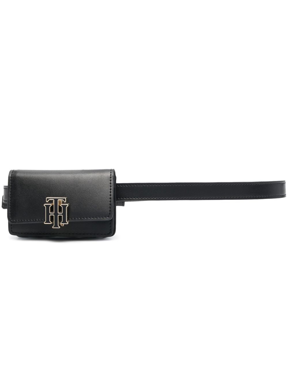 Tommy Hilfiger Outline leather belt bag - Black von Tommy Hilfiger