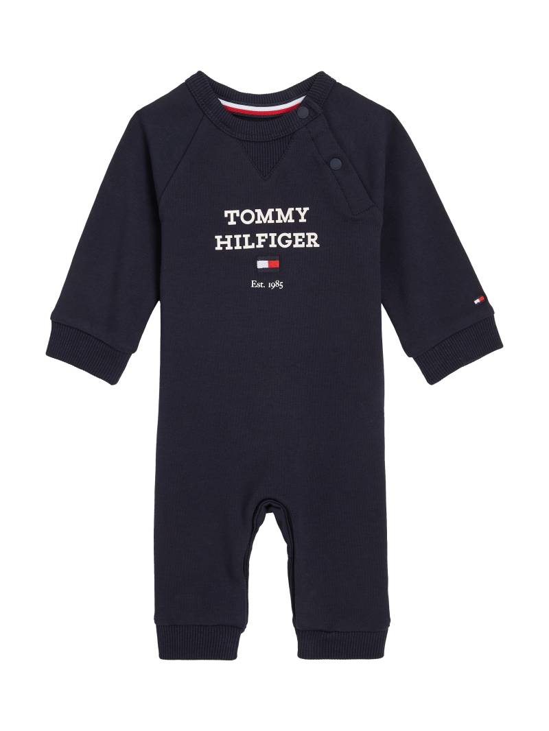 Tommy Hilfiger Overall »BABY TH LOGO COVERALL«, mit Drucknöpfen am Ausschnitt, Tommy Hilfiger Logo-Print von Tommy Hilfiger