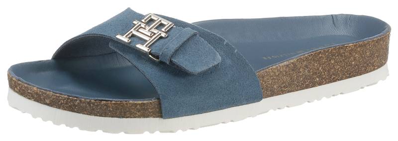 Tommy Hilfiger Pantolette »TH MULE SANDAL SUEDE«, mit verstellbarer Schnalle von Tommy Hilfiger