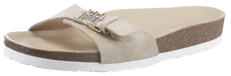 Tommy Hilfiger Pantolette »TH MULE SANDAL SUEDE«, mit verstellbarer Schnalle von Tommy Hilfiger