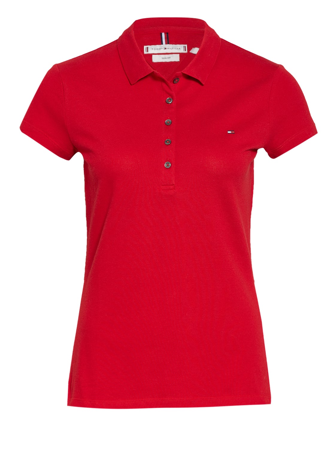 Tommy Hilfiger Piqué-Poloshirt New Chiara rot von Tommy Hilfiger