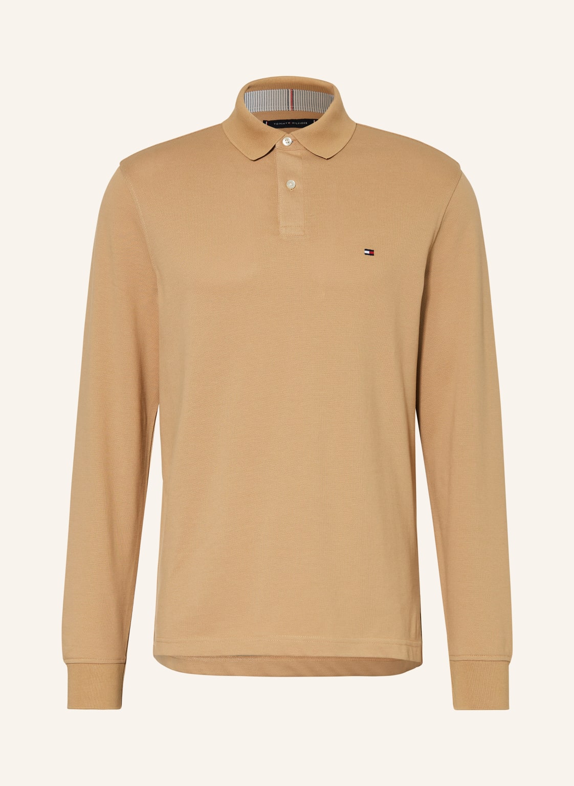 Tommy Hilfiger Piqué-Poloshirt Regular Fit beige von Tommy Hilfiger