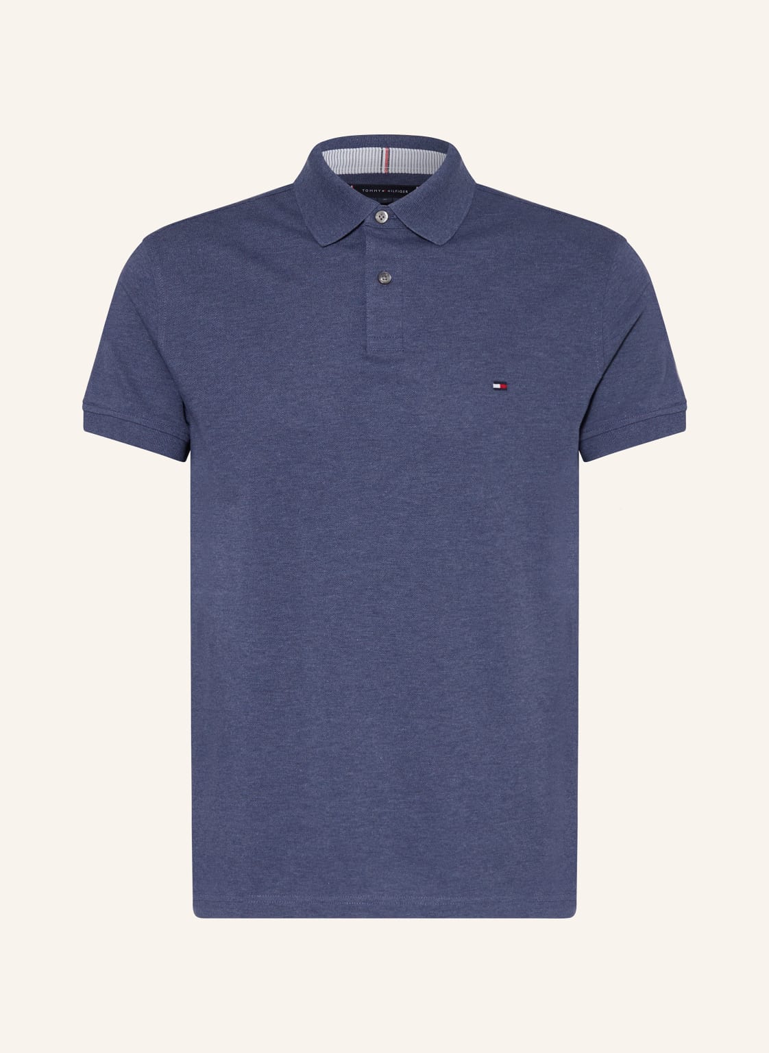 Tommy Hilfiger Piqué-Poloshirt Regular Fit blau von Tommy Hilfiger