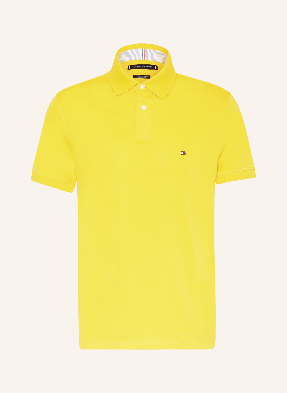 Tommy Hilfiger Piqué-Poloshirt Regular Fit gelb von Tommy Hilfiger