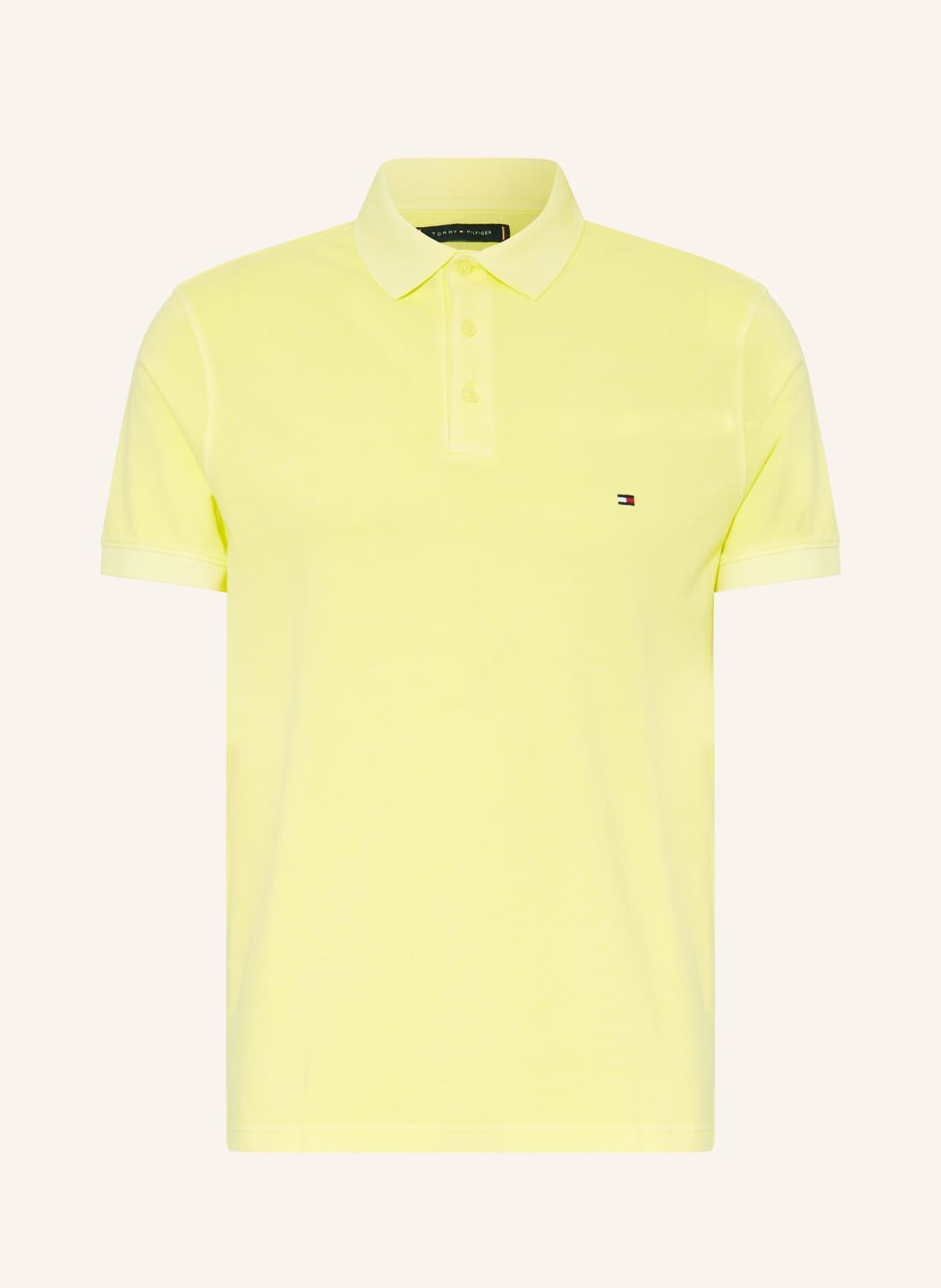 Tommy Hilfiger Piqué-Poloshirt Regular Fit gelb von Tommy Hilfiger