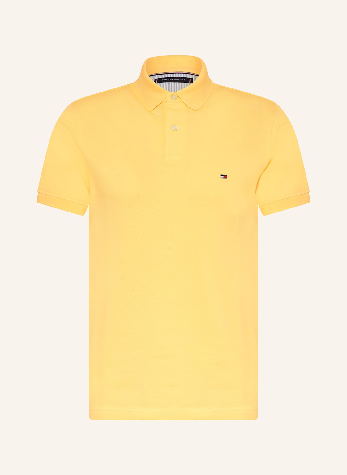 Tommy Hilfiger Piqué-Poloshirt Regular Fit gelb von Tommy Hilfiger