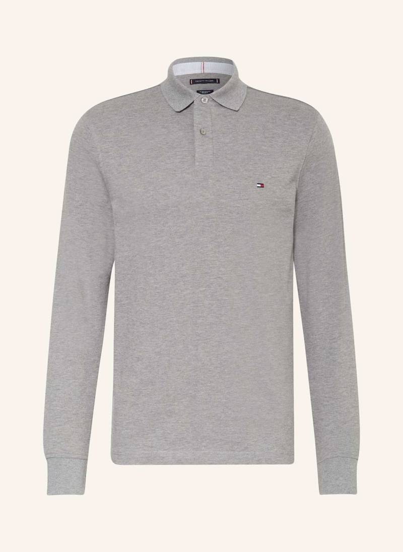 Tommy Hilfiger Piqué-Poloshirt Regular Fit grau von Tommy Hilfiger