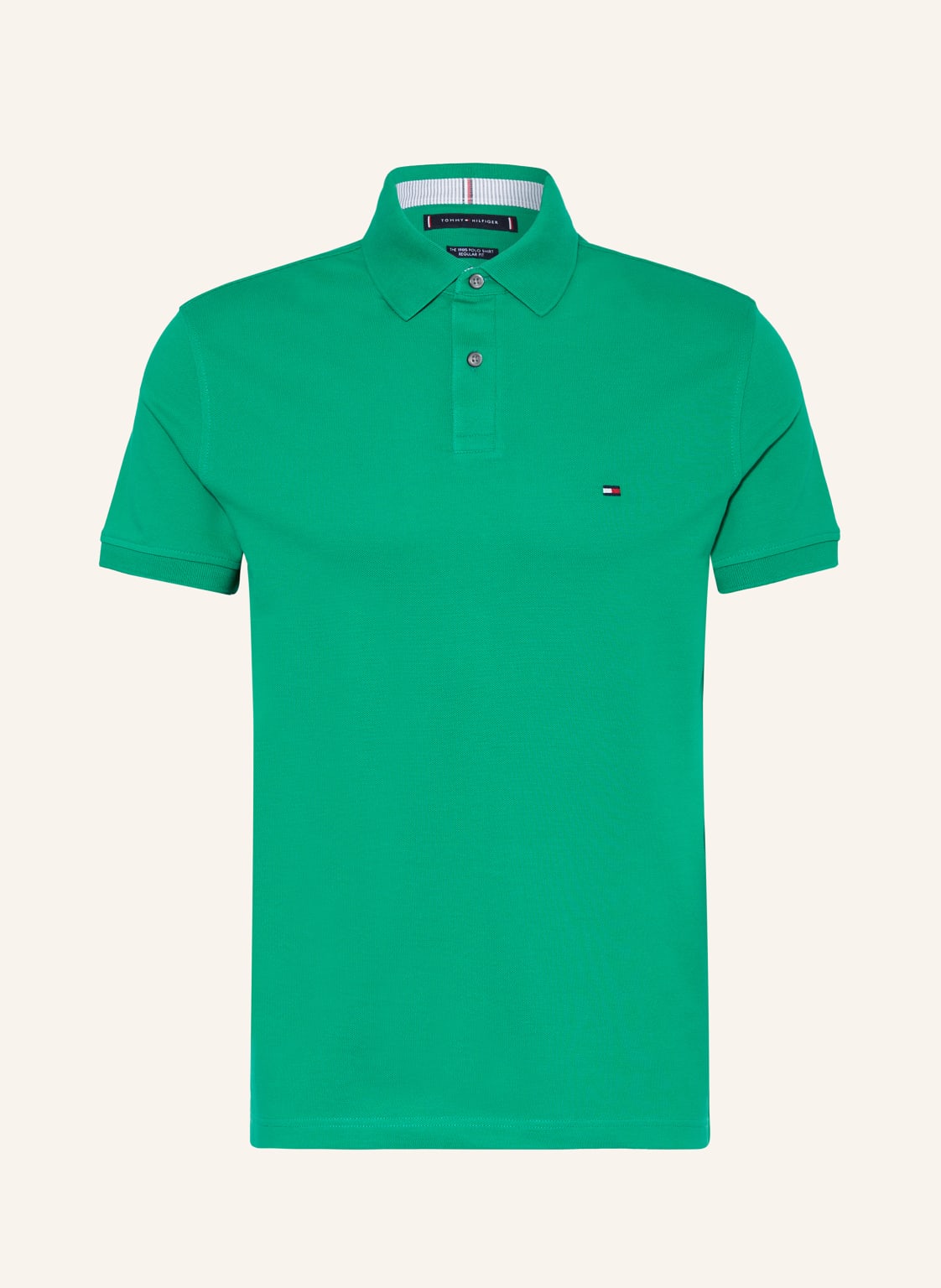 Tommy Hilfiger Piqué-Poloshirt Regular Fit gruen von Tommy Hilfiger