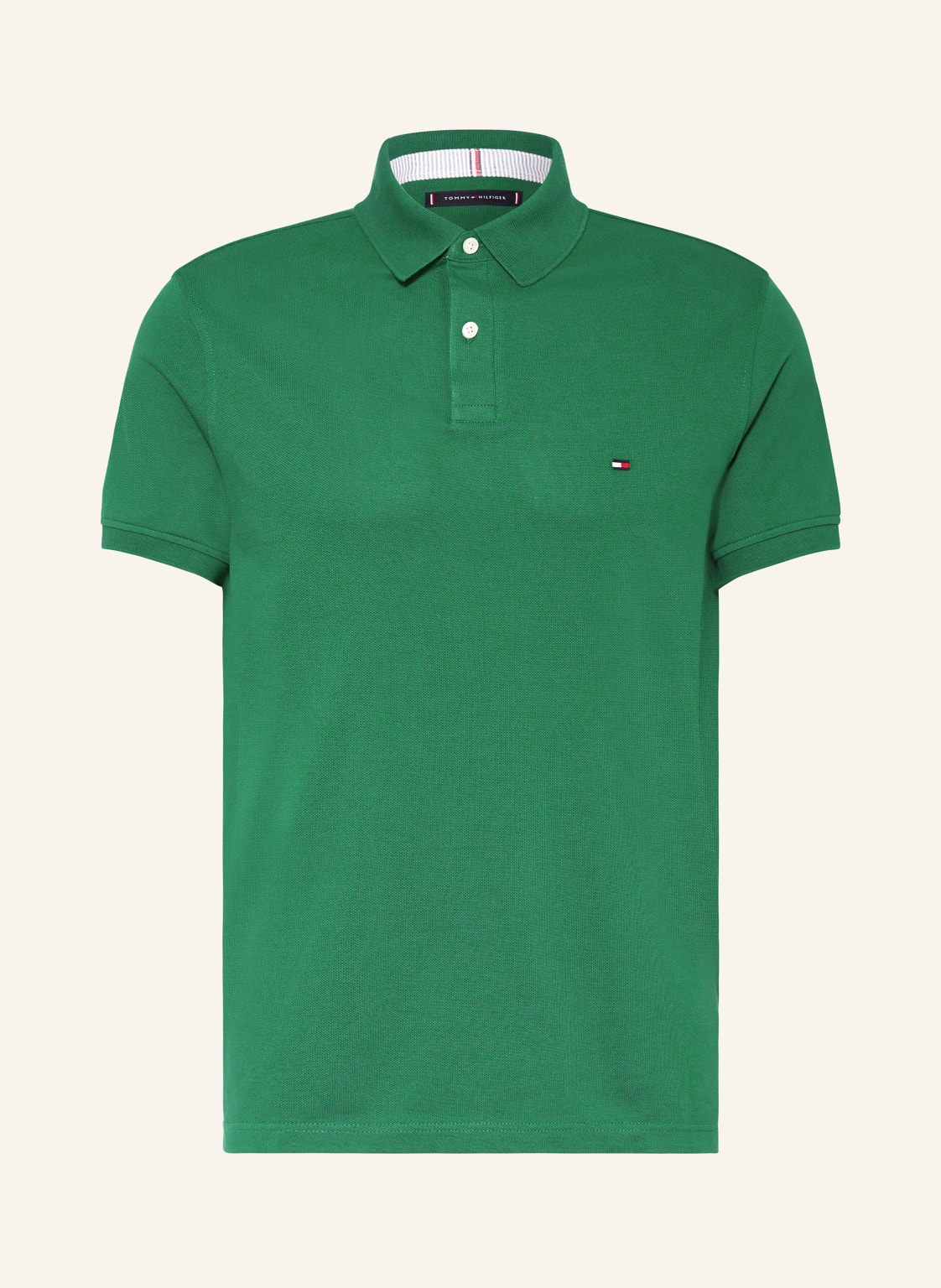 Tommy Hilfiger Piqué-Poloshirt Regular Fit gruen von Tommy Hilfiger