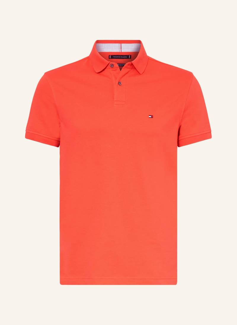 Tommy Hilfiger Piqué-Poloshirt Regular Fit rot von Tommy Hilfiger