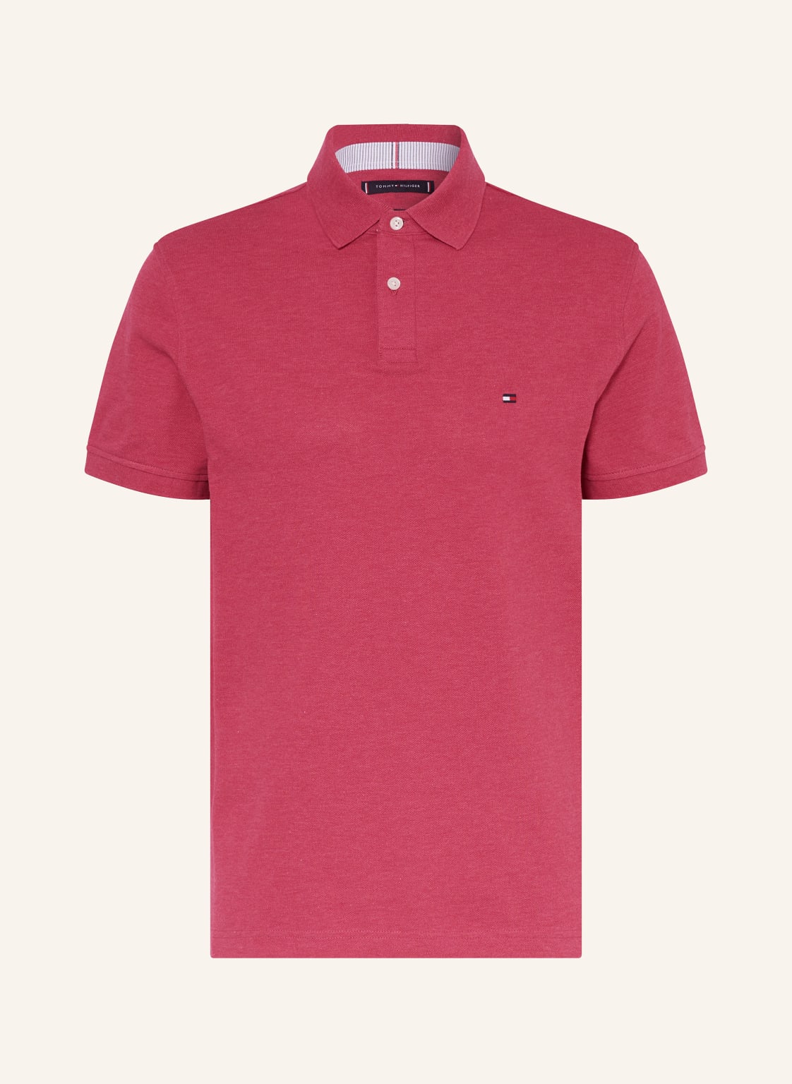 Tommy Hilfiger Piqué-Poloshirt Regular Fit pink von Tommy Hilfiger