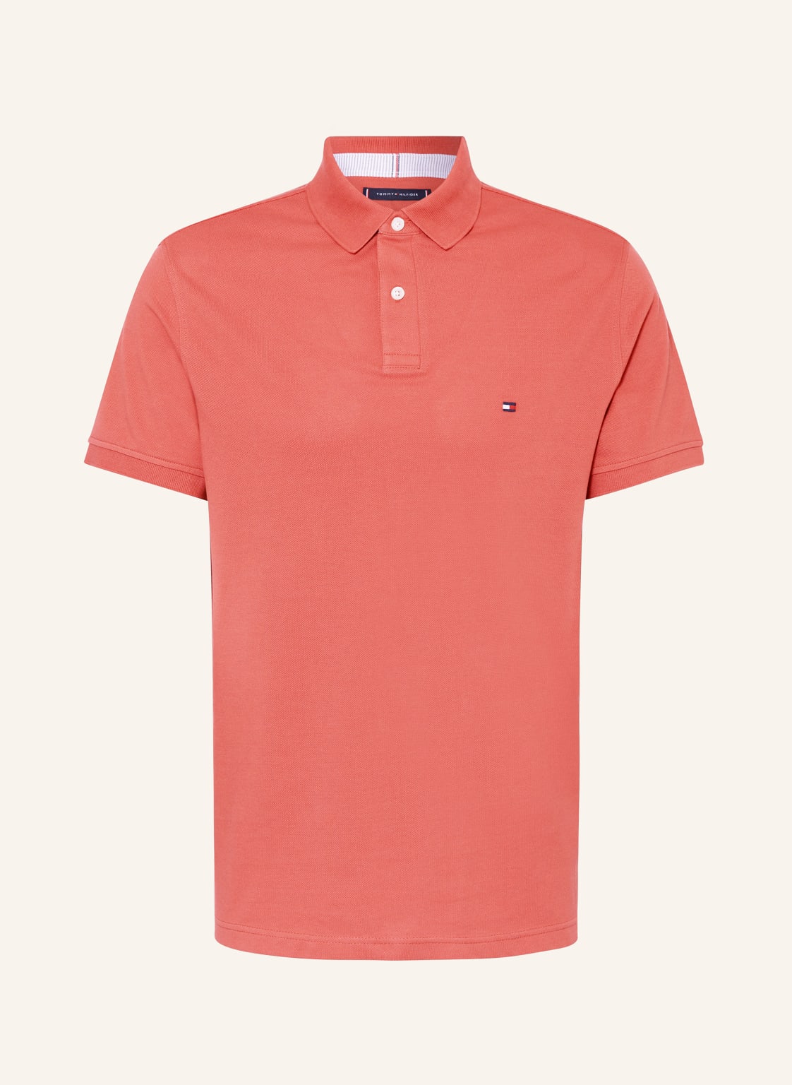 Tommy Hilfiger Piqué-Poloshirt Regular Fit rot von Tommy Hilfiger