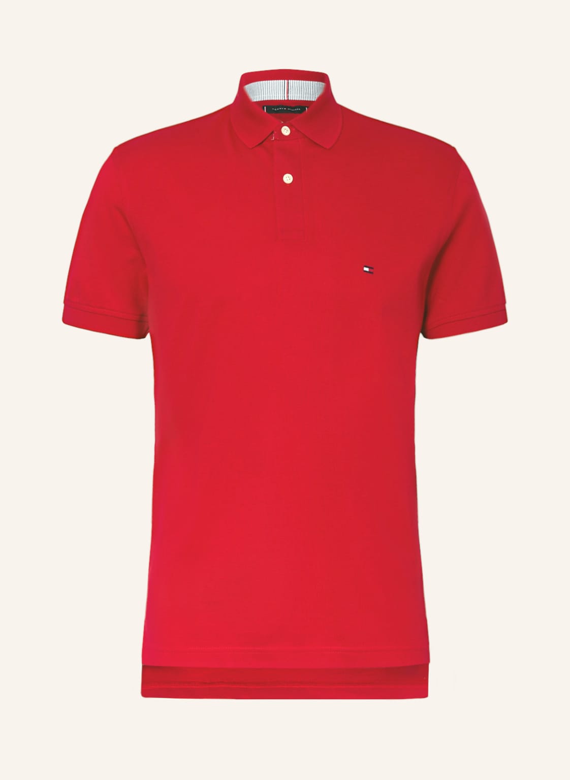 Tommy Hilfiger Piqué-Poloshirt Regular Fit rot von Tommy Hilfiger