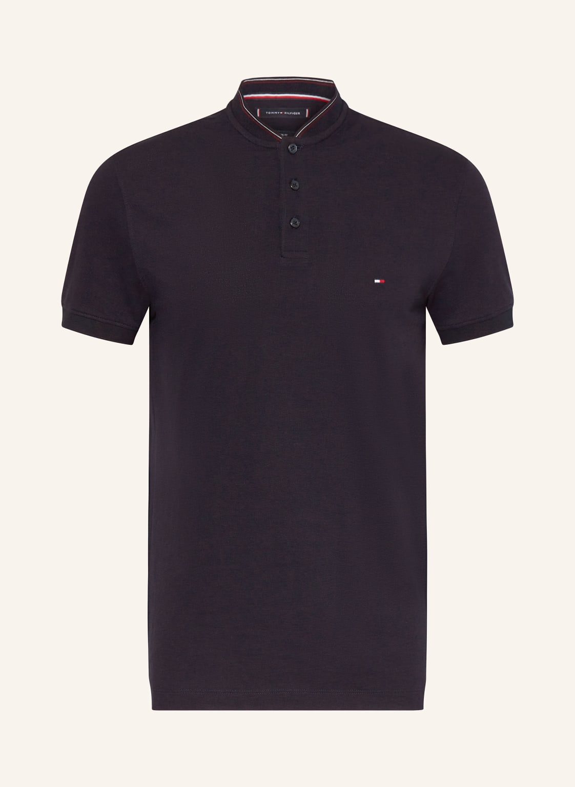 Tommy Hilfiger Piqué-Poloshirt Slim Fit blau von Tommy Hilfiger