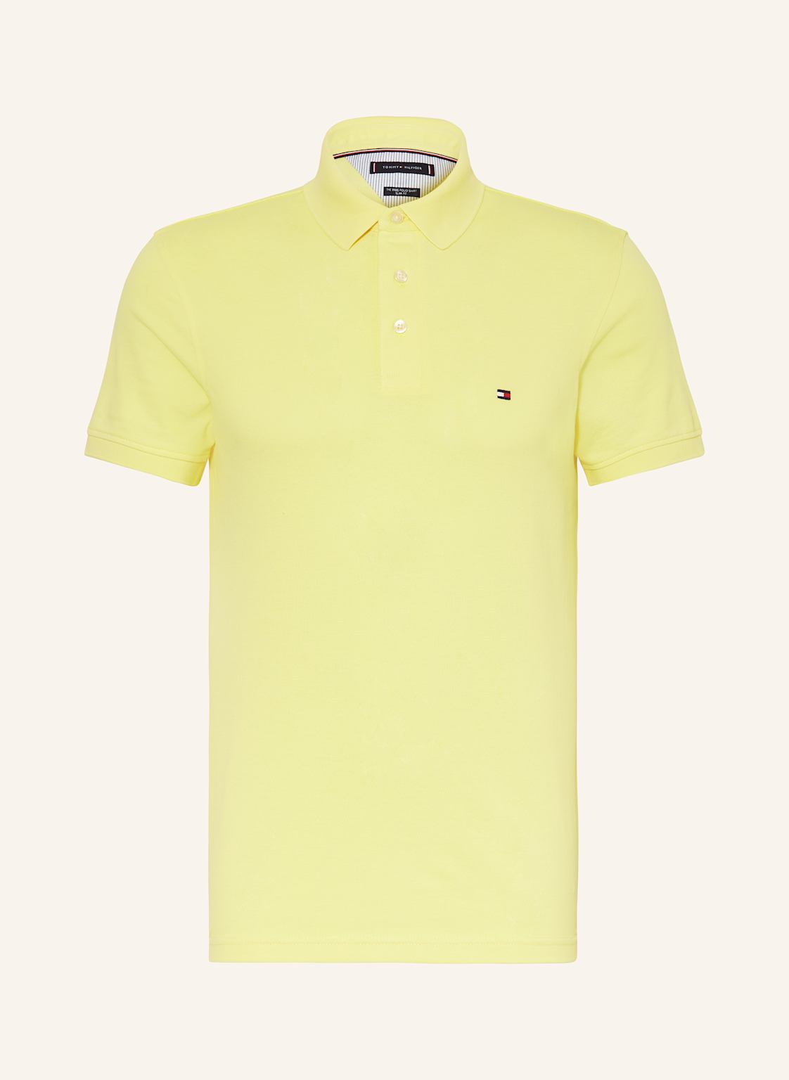 Tommy Hilfiger Piqué-Poloshirt Slim Fit gelb von Tommy Hilfiger