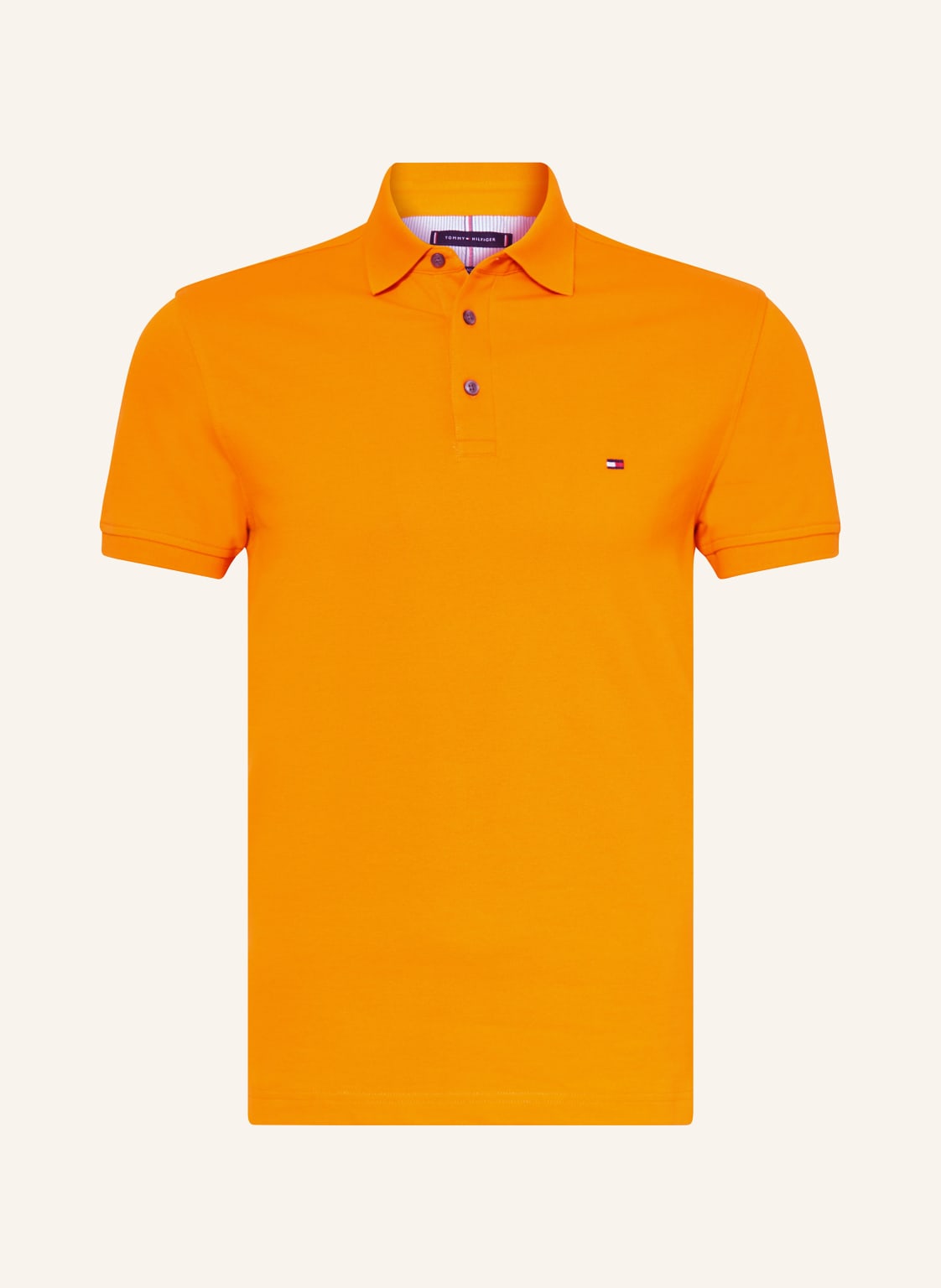 Tommy Hilfiger Piqué-Poloshirt Slim Fit orange von Tommy Hilfiger