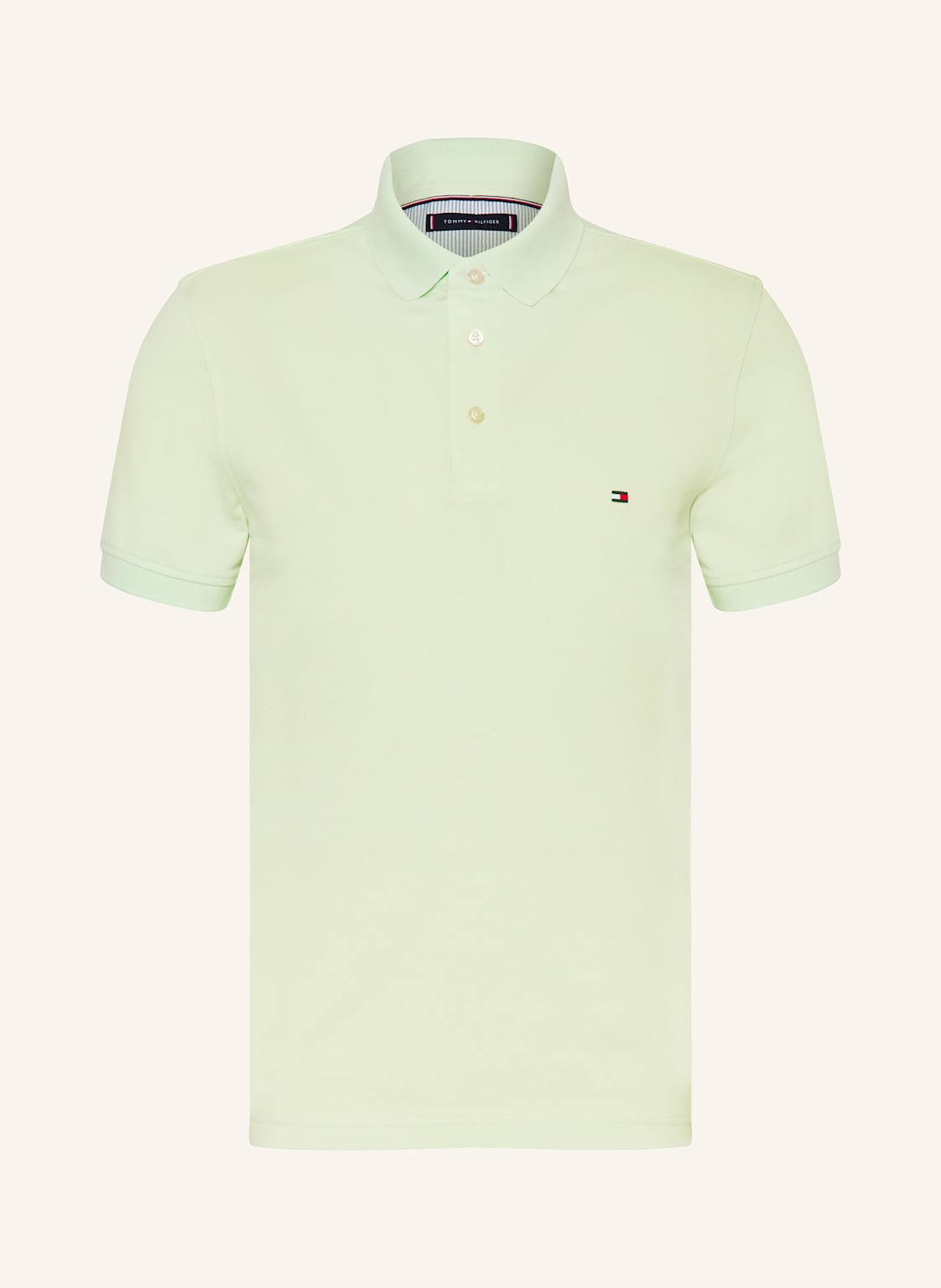 Tommy Hilfiger Piqué-Poloshirt Slim Fit gruen von Tommy Hilfiger