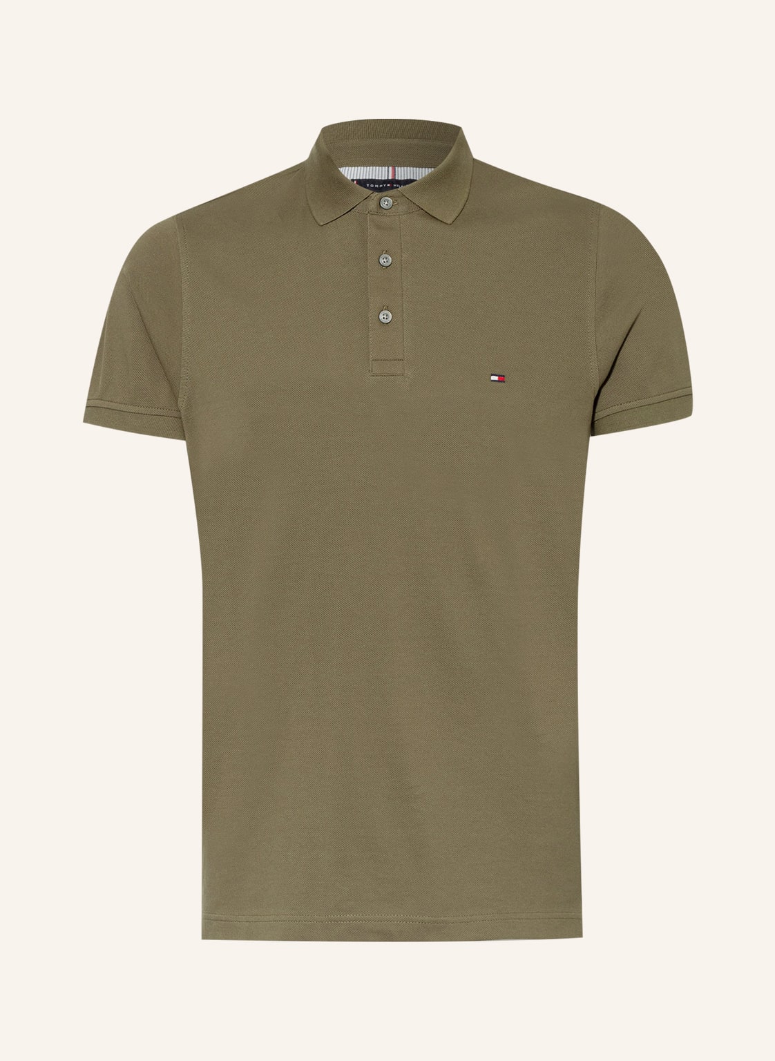 Tommy Hilfiger Piqué-Poloshirt Slim Fit gruen von Tommy Hilfiger