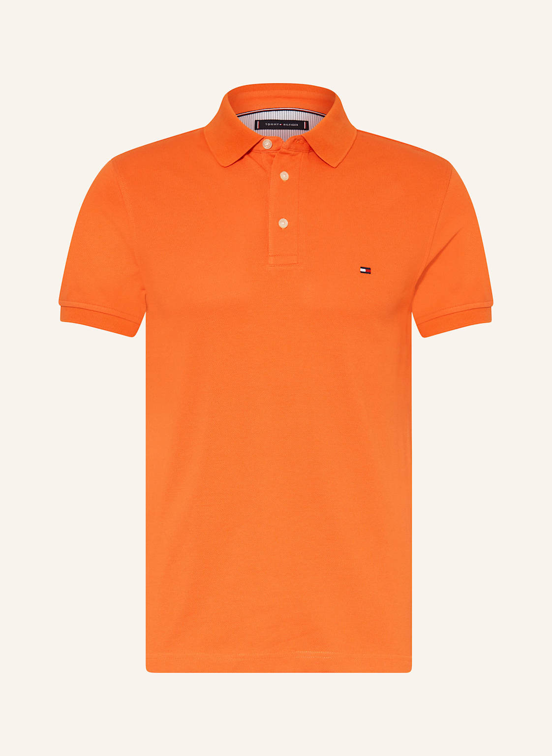 Tommy Hilfiger Piqué-Poloshirt Slim Fit orange von Tommy Hilfiger