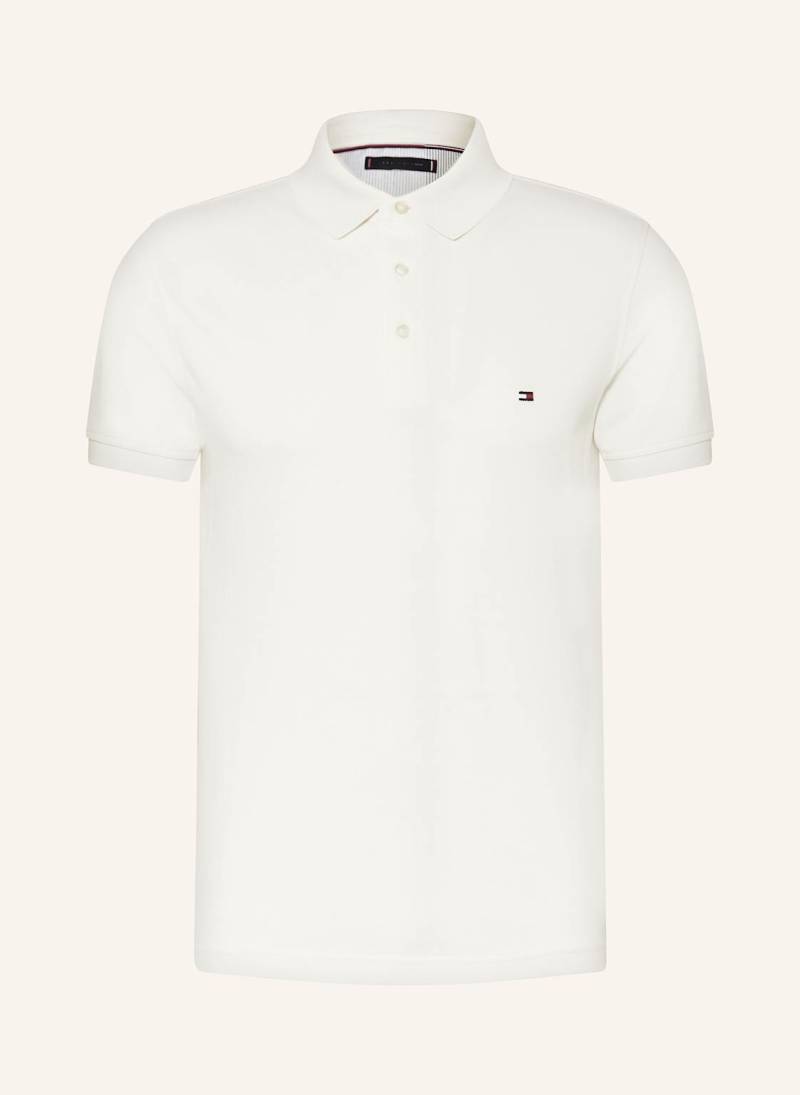 Tommy Hilfiger Piqué-Poloshirt Slim Fit weiss von Tommy Hilfiger