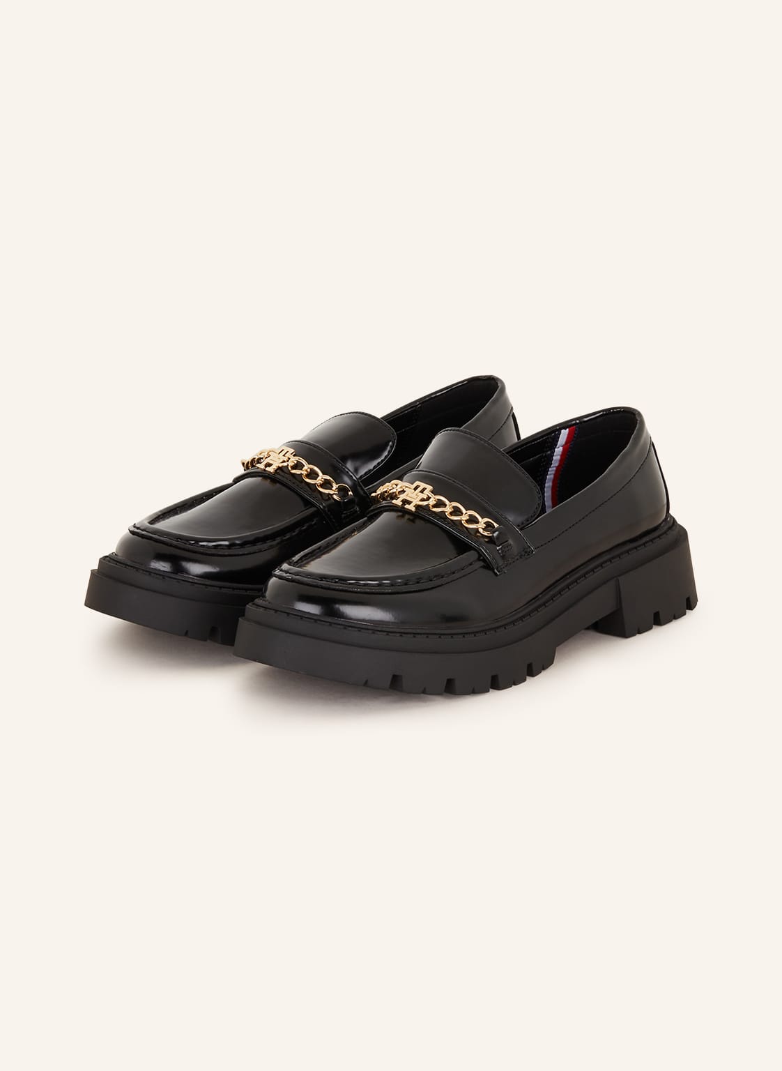 Tommy Hilfiger Plateau-Loafer schwarz von Tommy Hilfiger