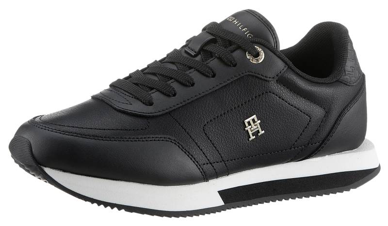 Tommy Hilfiger Plateausneaker »ELEVATED ESSENT RUNNER MONOGRAM«, Freizeitschuh, Halbschuh, Schnürschuh mit TH-Monogramm von Tommy Hilfiger