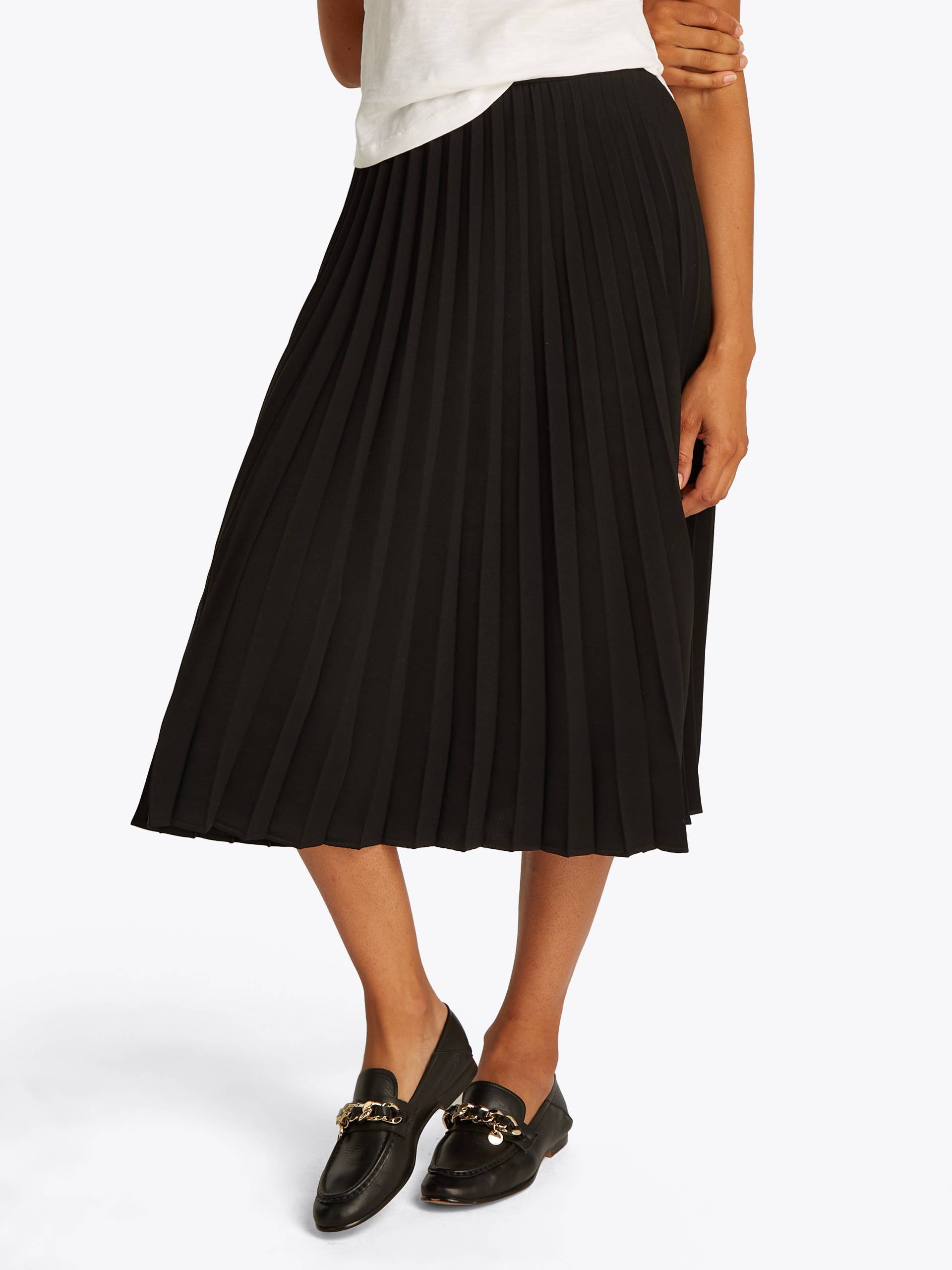 Tommy Hilfiger Plisseerock »FLUID PLEATED PULL ON MIDI SKIRT«, mit rundum Falten von Tommy Hilfiger