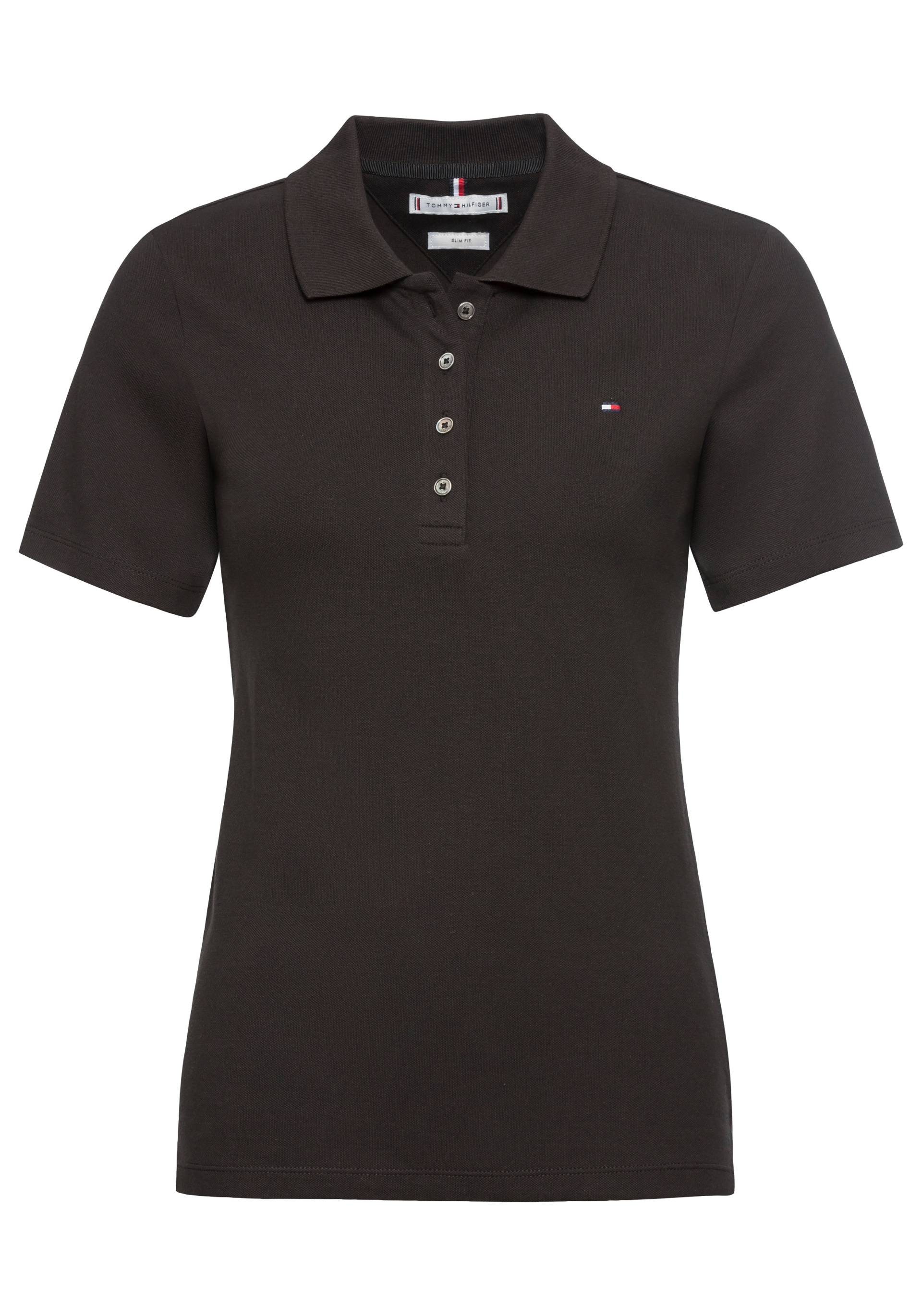 Tommy Hilfiger Poloshirt »1985 SLIM PIQUE POLO SS«, mit Tommy Hilfiger Logo-Flag von Tommy Hilfiger