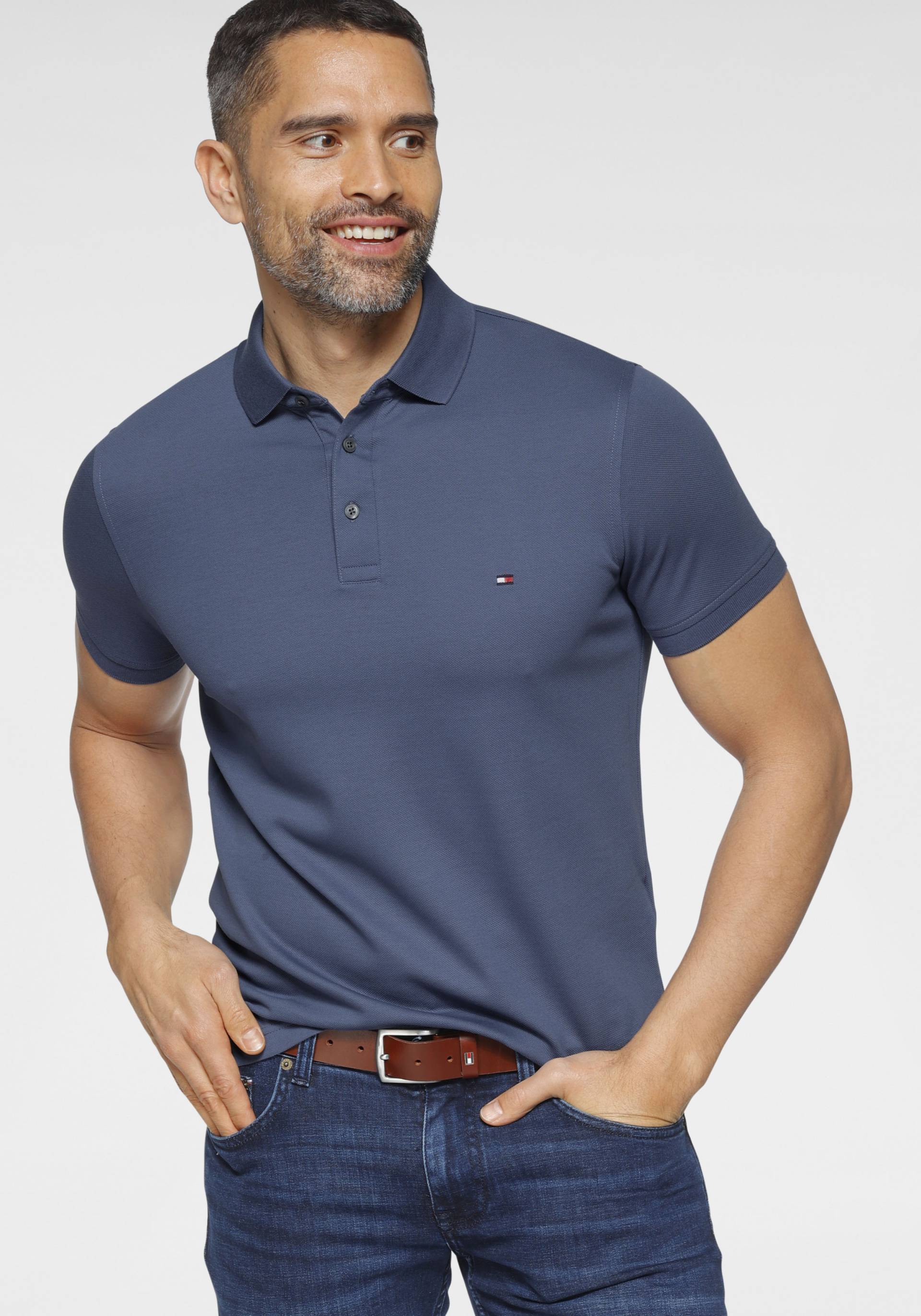 Tommy Hilfiger Poloshirt »1985 SLIM POLO«, Markenstickerei, aus Baumwoll-Piqué von Tommy Hilfiger