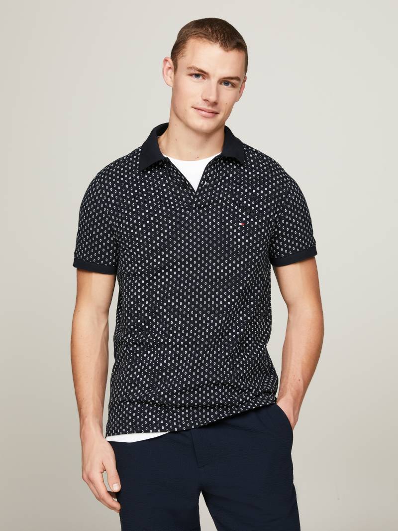 Tommy Hilfiger Poloshirt »MICRO PRINT SLIM POLO« von Tommy Hilfiger