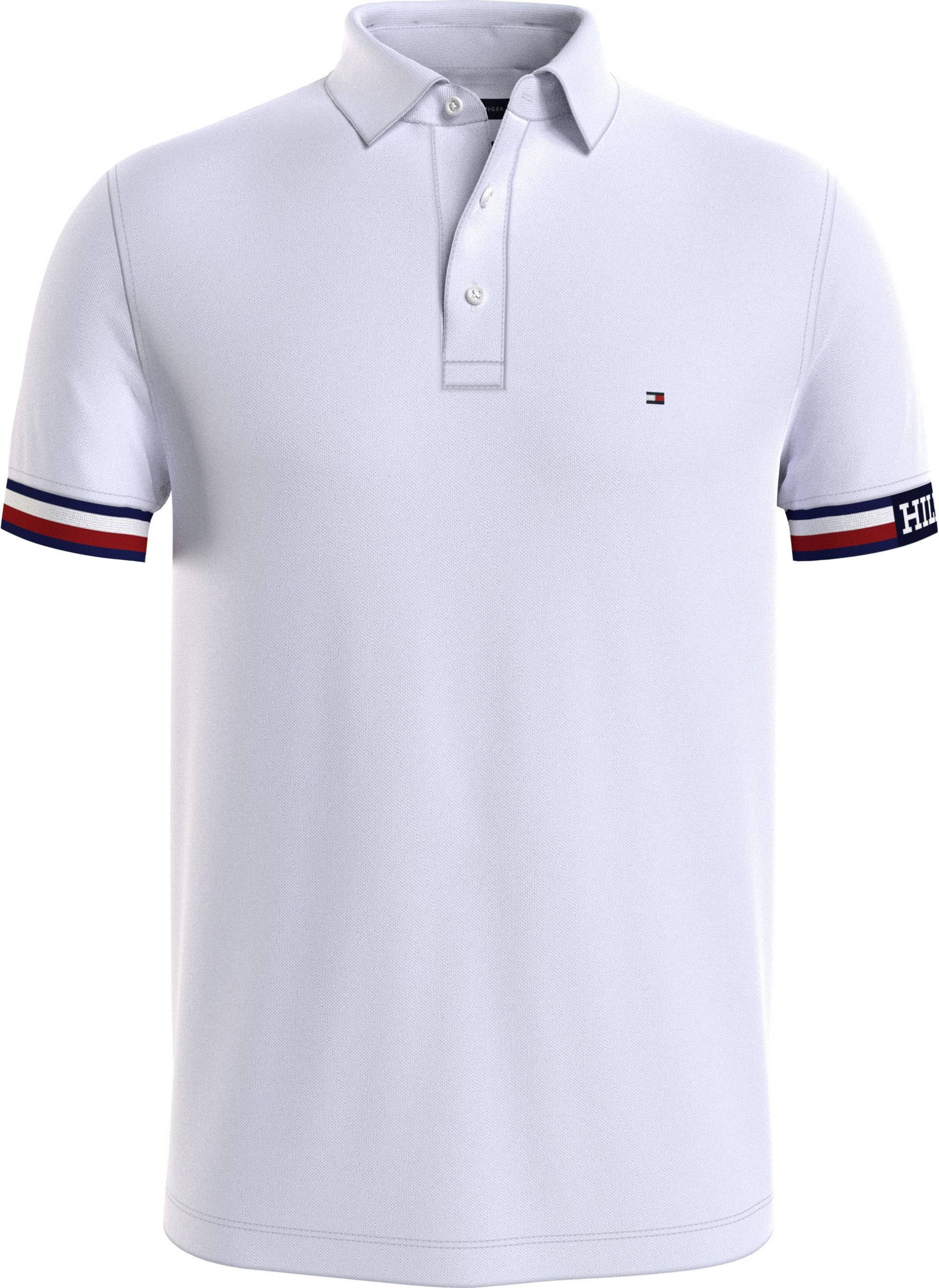 Tommy Hilfiger Poloshirt »MONOTYPE FLAG CUFF SLIM FIT POLO«, mit Knopfleiste am Ausschnitt von Tommy Hilfiger