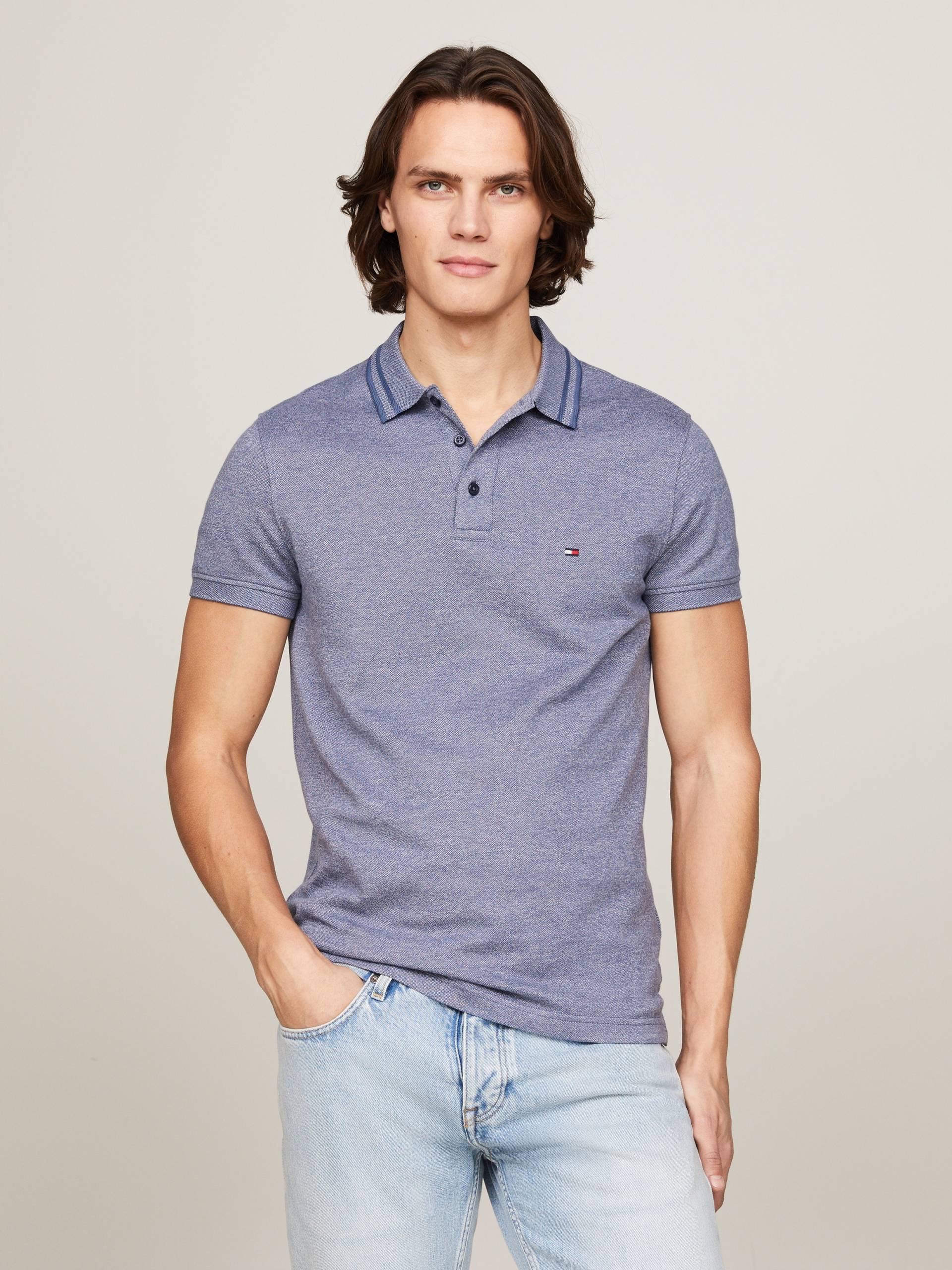 Tommy Hilfiger Poloshirt »PRETWIST MOULINE SLIM FIT POLO«, mit melierter Optik Tommy Hilfiger Poloshirt »PRETWIST MOULINE SLIM FIT POLO«, mit melierter Optik von Tommy Hilfiger