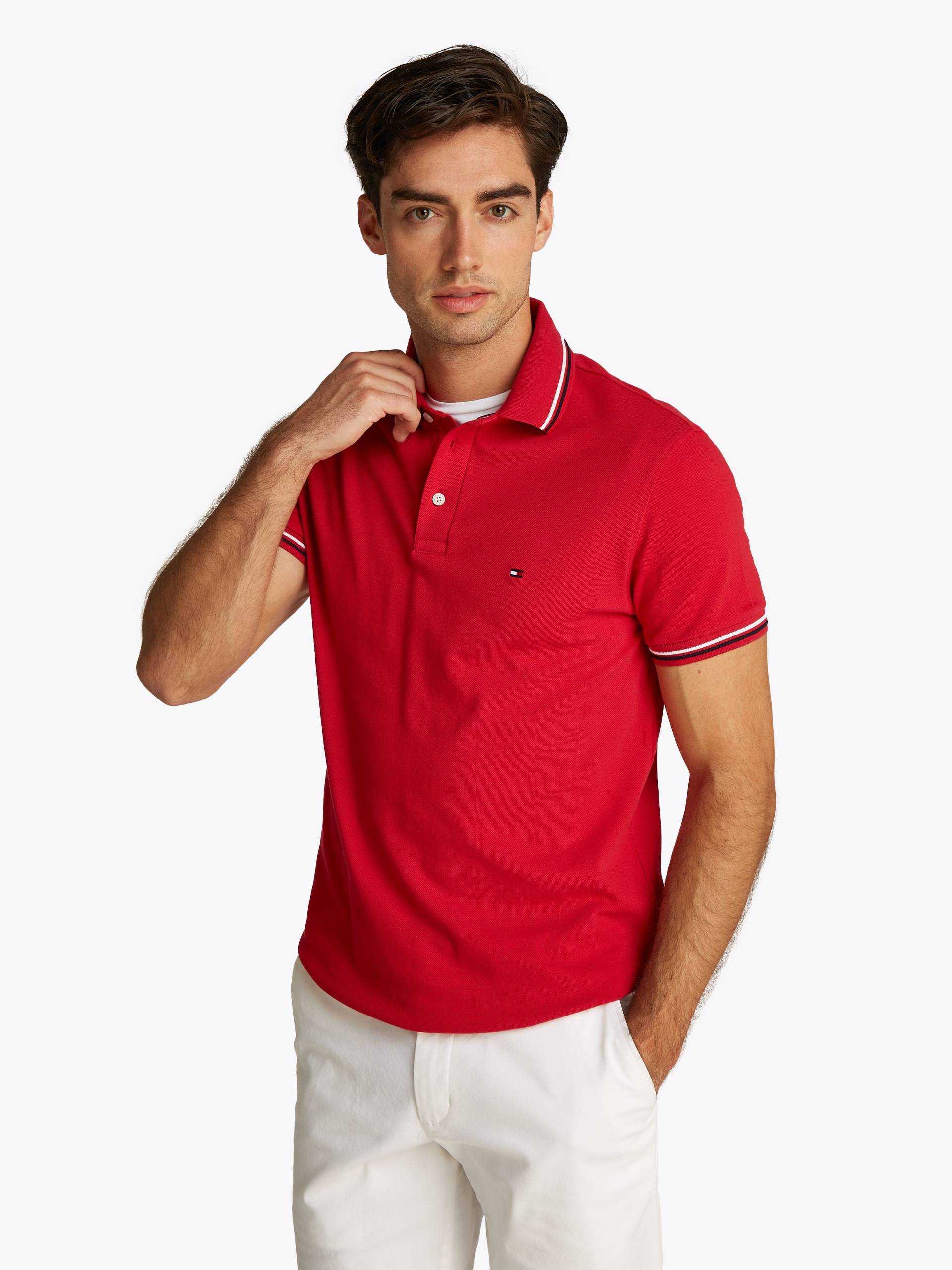 Tommy Hilfiger Poloshirt »TOMMY TIPPED SLIM POLO« von Tommy Hilfiger