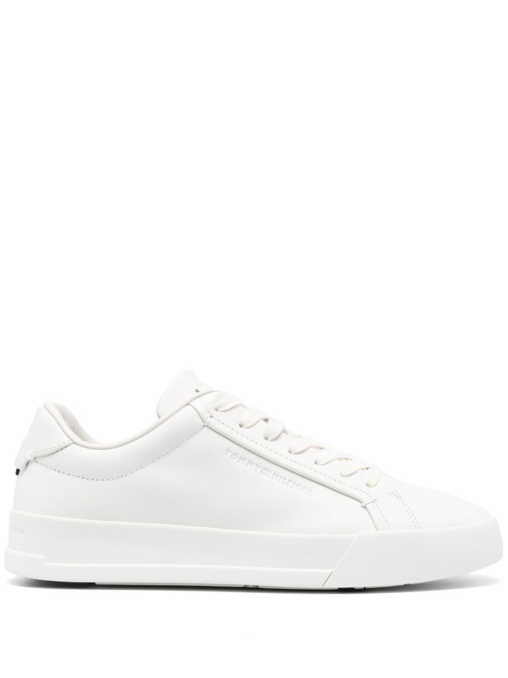 Tommy Hilfiger Premium leather sneakers - White von Tommy Hilfiger