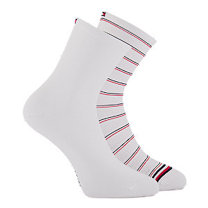 Tommy Hilfiger Preppy 2er Pack Damen Socken 35-38 | 39-42 von Tommy Hilfiger