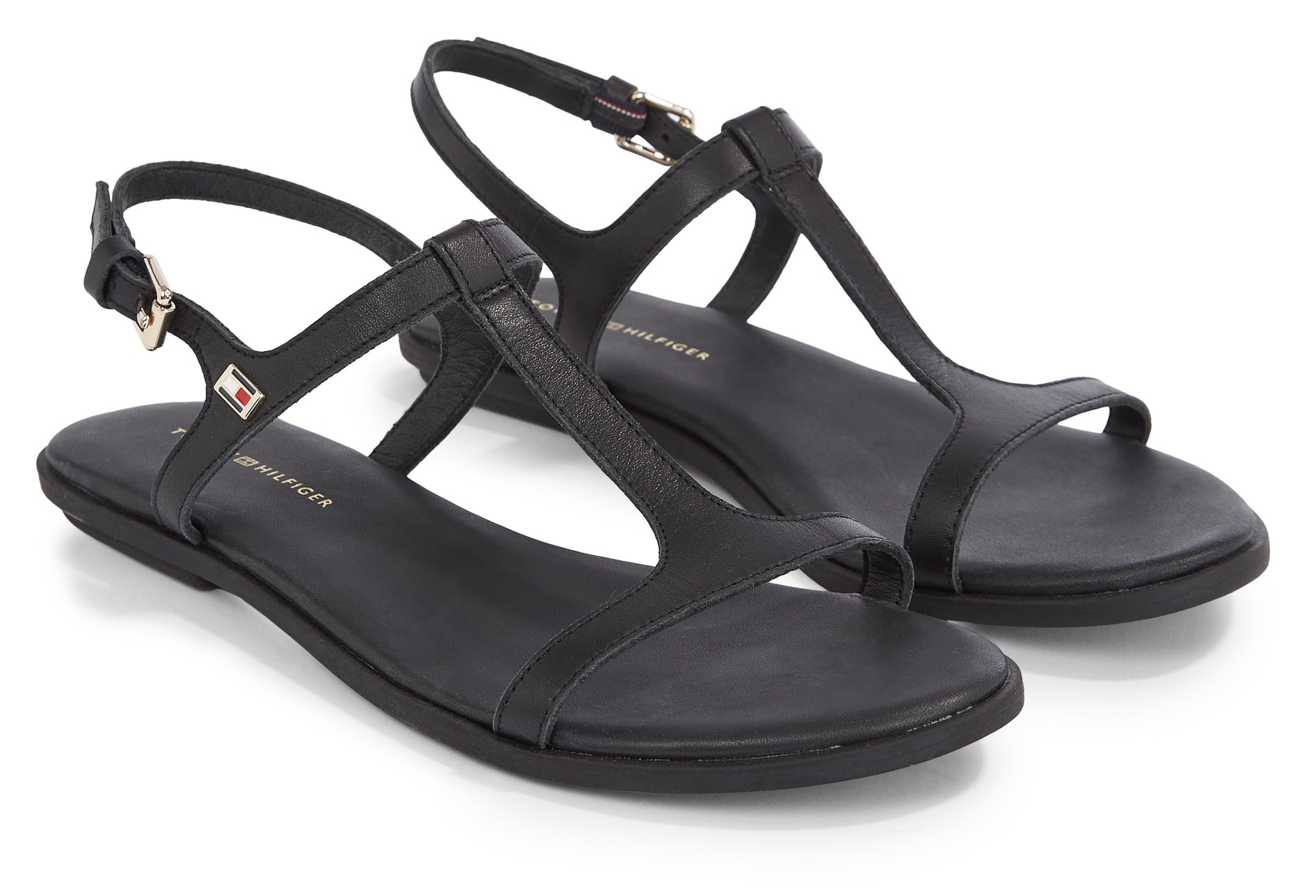 Tommy Hilfiger Riemchensandale »TH FLAT SANDAL«, Sommerschuh, Sandalette mit verstellbarem Riemchen von Tommy Hilfiger