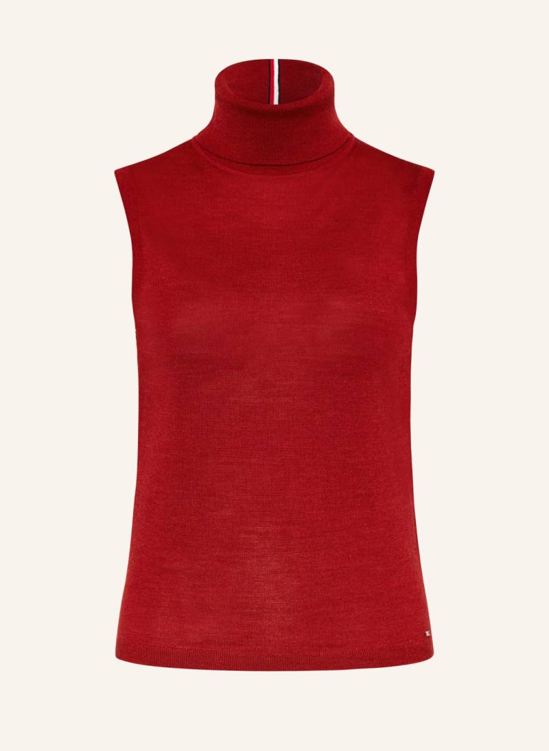 Tommy Hilfiger Rollkragentop rot von Tommy Hilfiger