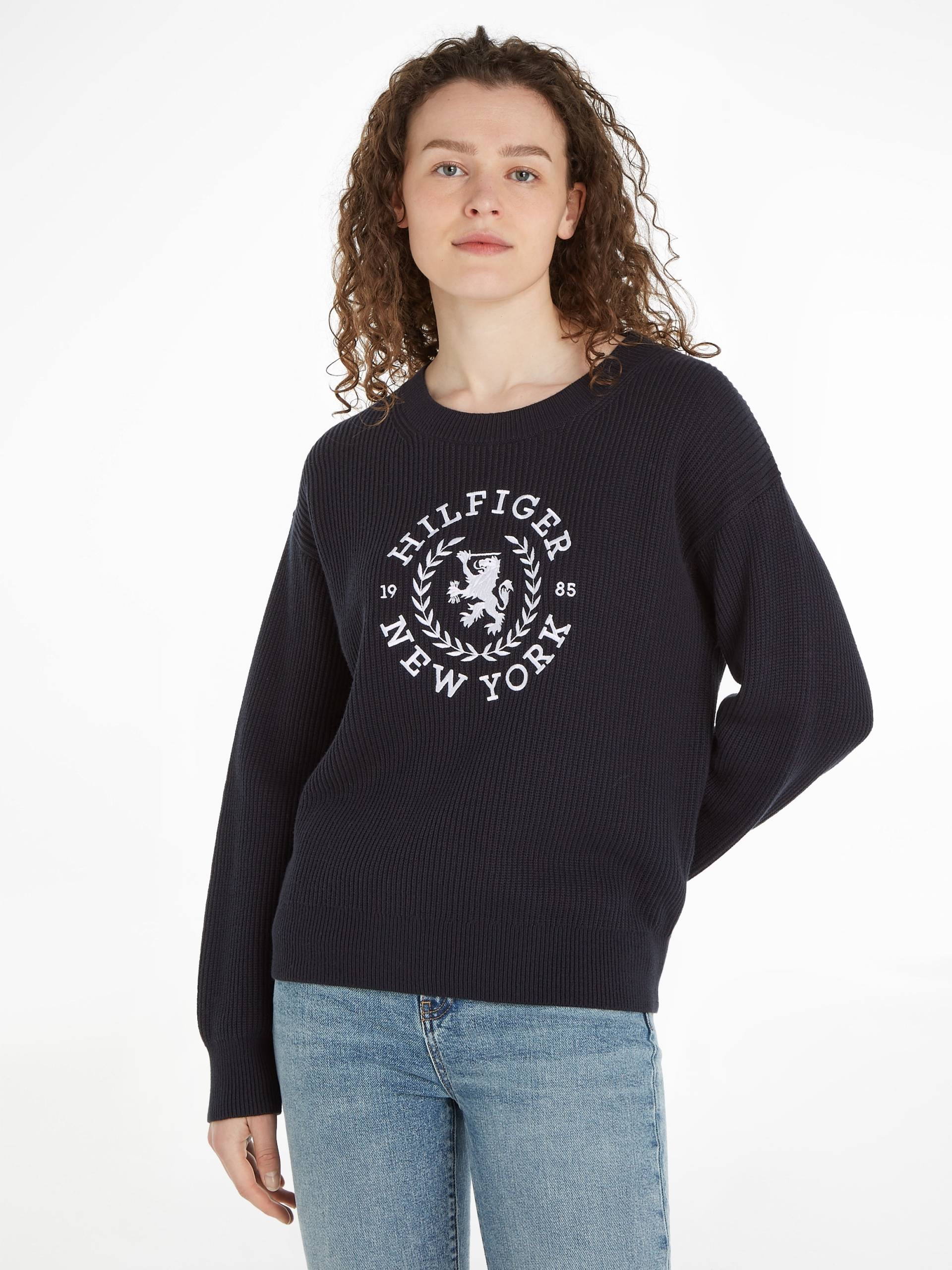 Tommy Hilfiger Rundhalspullover, mit Tommy Hilfiger Markenlabel Tommy Hilfiger Rundhalspullover, mit Tommy Hilfiger Markenlabel von Tommy Hilfiger