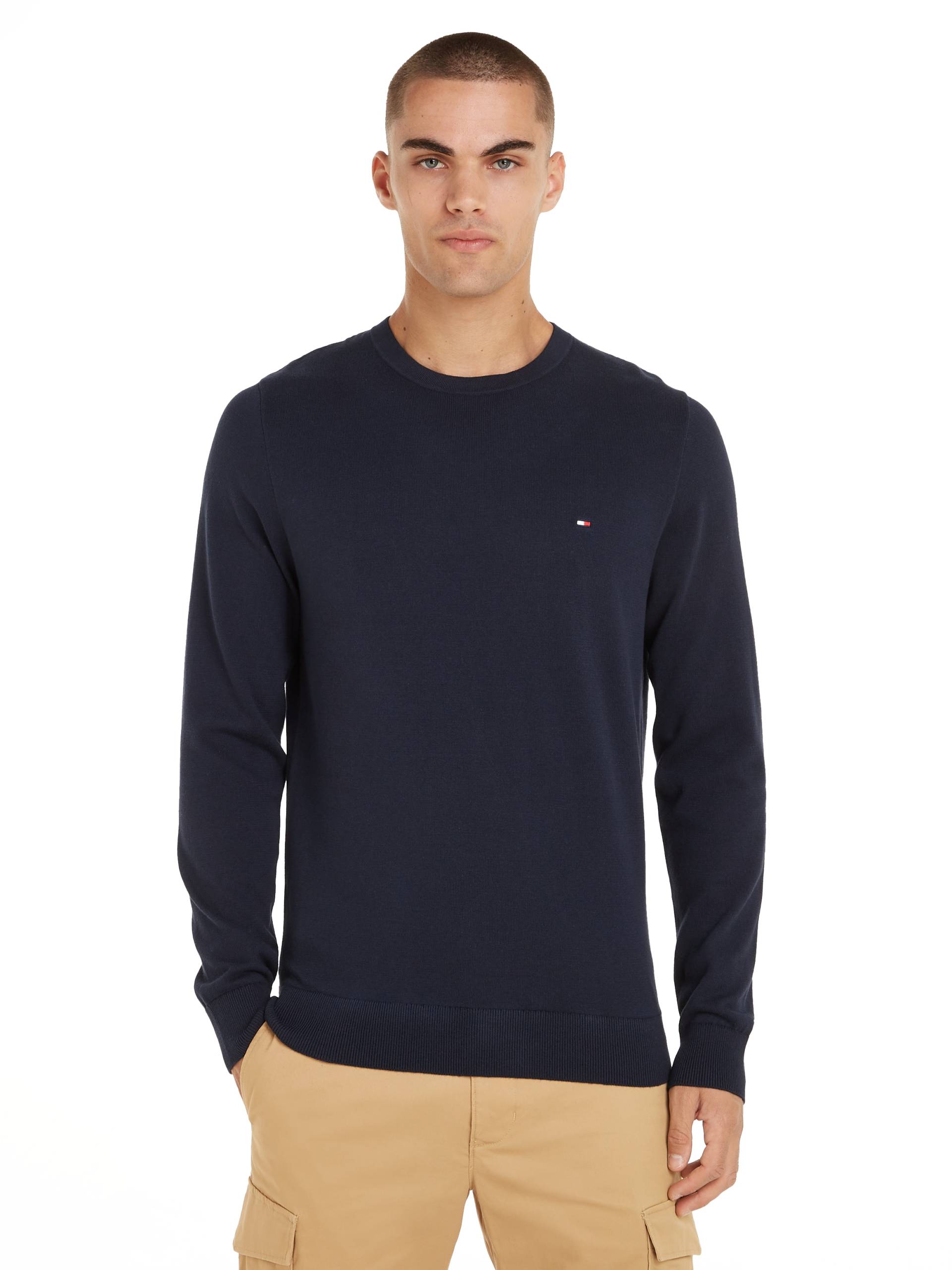 Tommy Hilfiger Rundhalspullover »DE COTTON CREW NECK« von Tommy Hilfiger