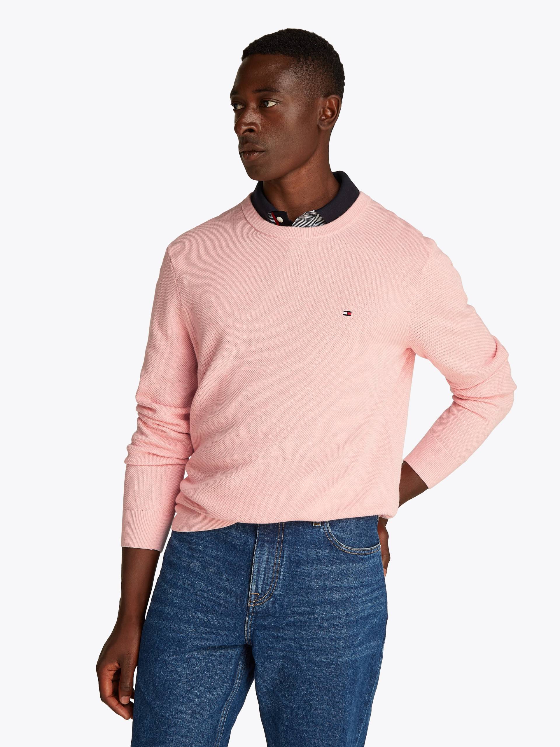 Tommy Hilfiger Rundhalspullover »ESSENTIAL STRUCTURE CREW NECK«, mit feiner Struktur von Tommy Hilfiger