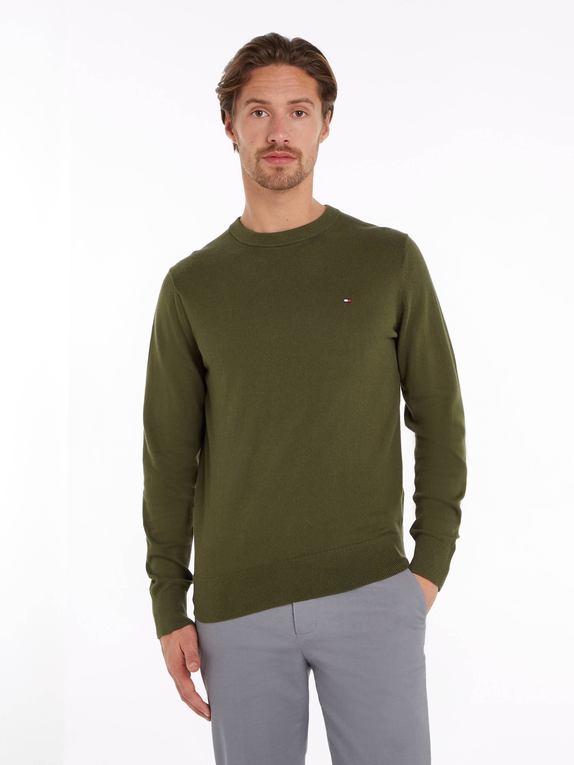 Tommy Hilfiger Rundhalspullover »PIMA ORG CTN CASHMERE CREW NECK« von Tommy Hilfiger