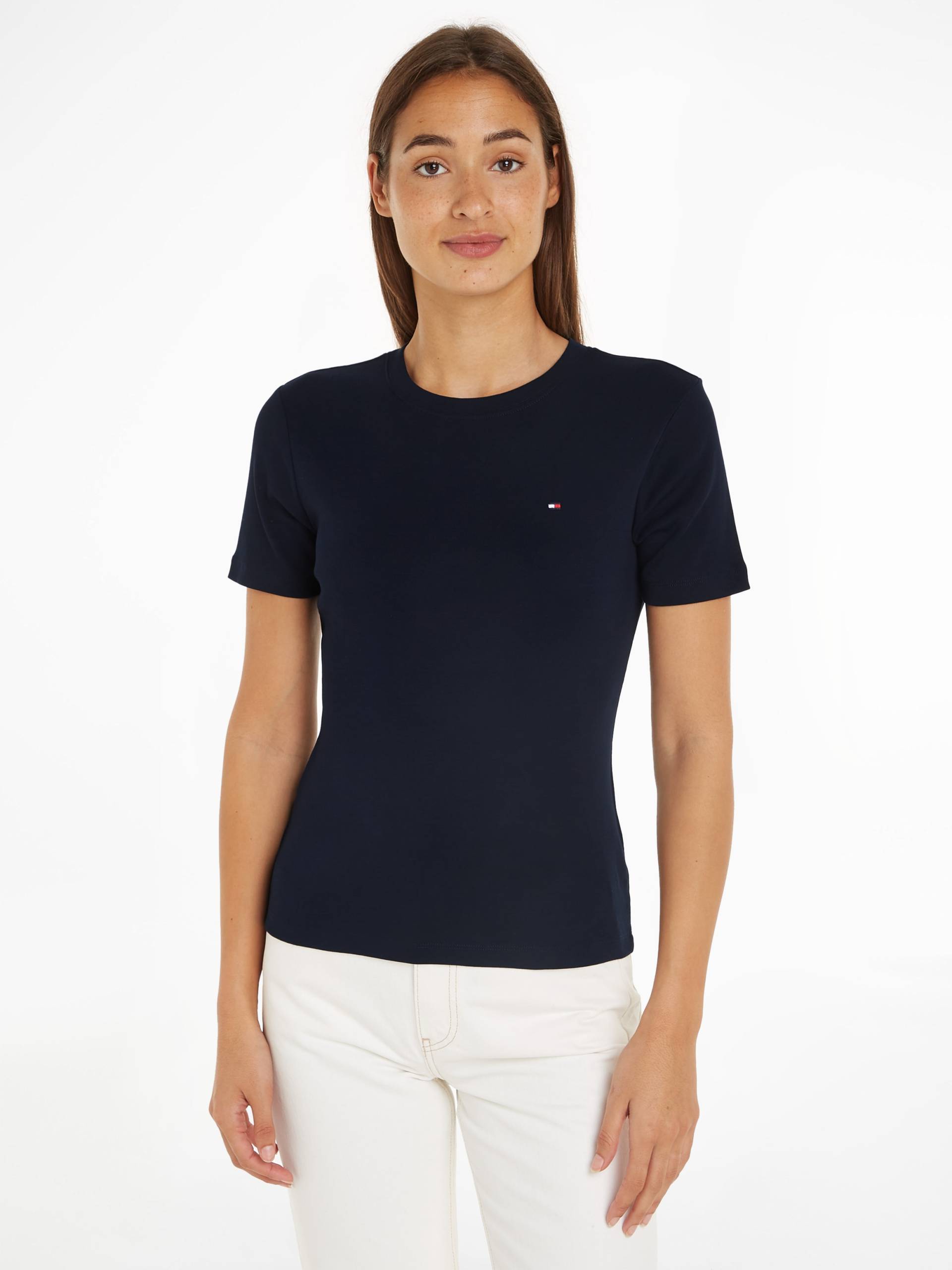 Tommy Hilfiger T-Shirt »SLIM CODY C-NK SS«, mit Logostickerei von Tommy Hilfiger