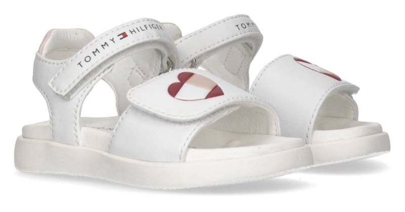 Tommy Hilfiger Sandale »HEART PRINT VELCRO SANDAL«, Sommerschuh, Klettschuh, Sandalette, weiche Fersen-Polsterung von Tommy Hilfiger