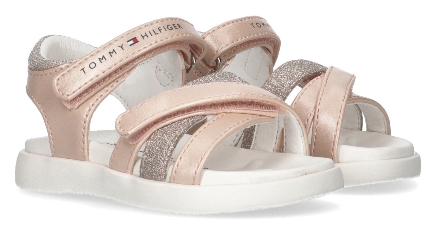 Tommy Hilfiger Sandale »VELCRO SANDAL«, Sommerschuh, Klettschuh, Sandalette, mit Logoverzierung von Tommy Hilfiger